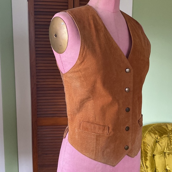 Vintage Leather Vest - Picture 6 of 9